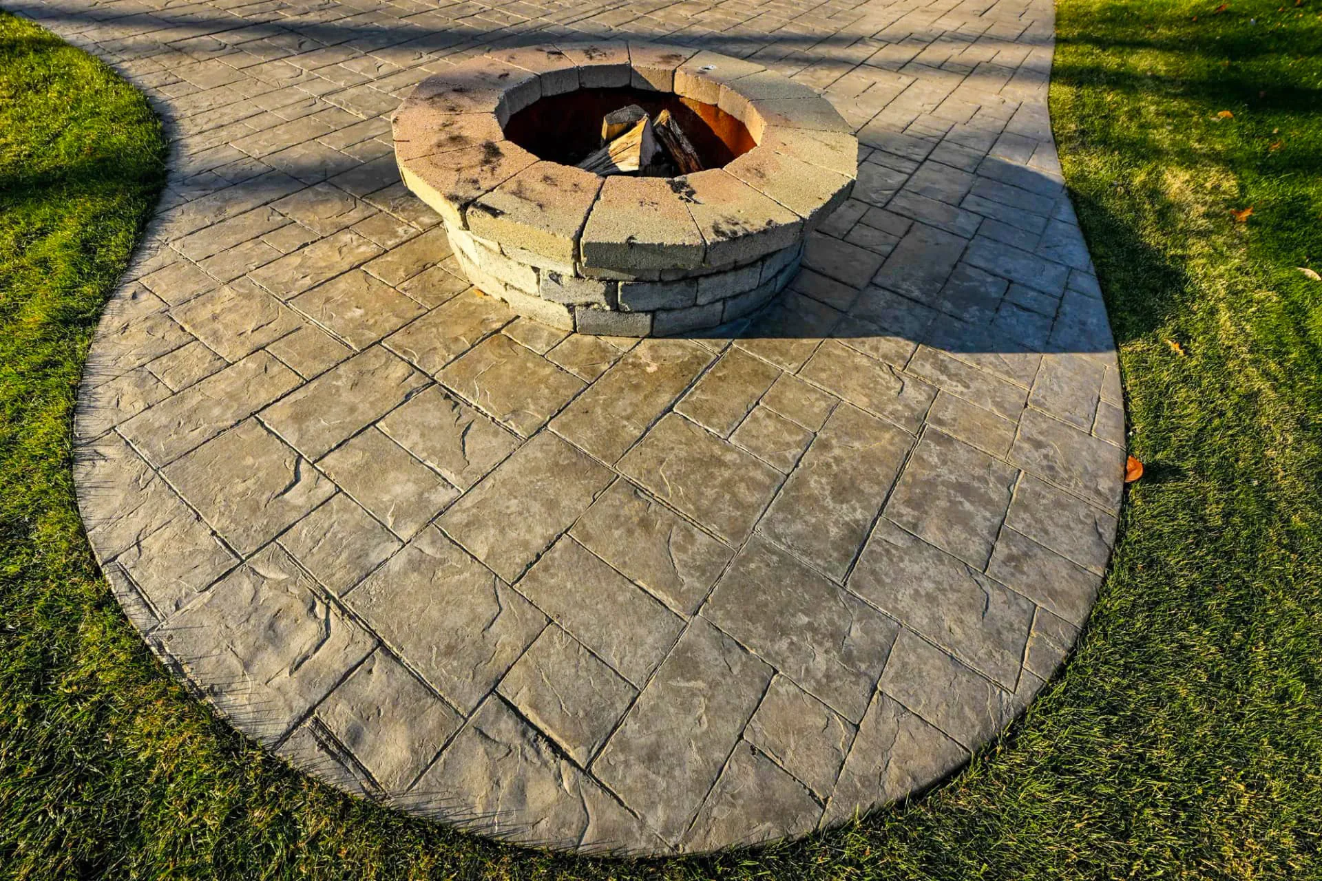 Custom Stamped Concrete Patios and Walkways